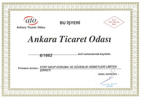 Ankara Ticaret Odas Üyelik Belgesi